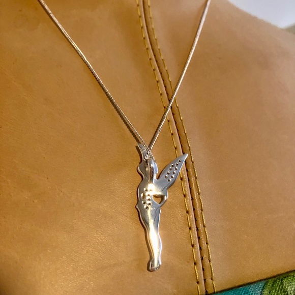Disney Tinker Bell Sterling Silver Necklace - Picture 5 of 10